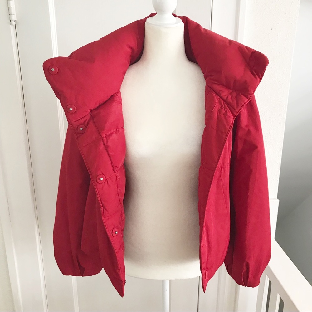 Ann Taylor Red Puffer Jacket - Picture 5 of 8